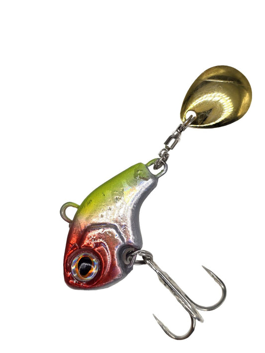 Tail Spin  -  Red Head Chartreuse