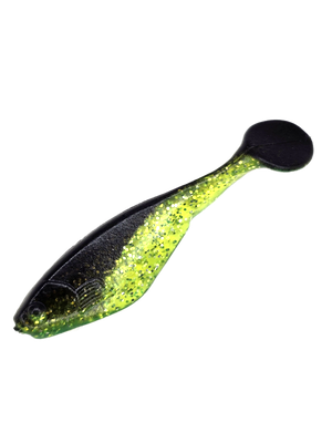 Swim Shad 2" - Chartreuse Glitter Black