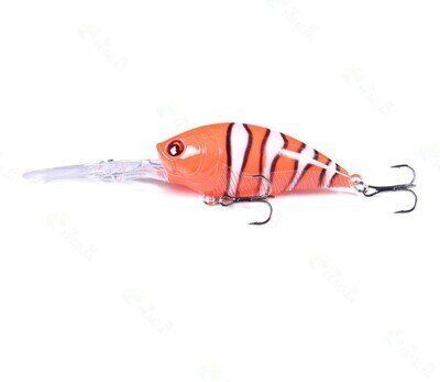 Deep Diver Crankbait (12'+) - Orange Stripes