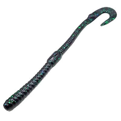 6" Curl Tail - Pumpkin Pepper Green Flakes