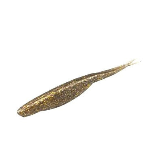Split Tail Jerk  - Clear Gold Flakes