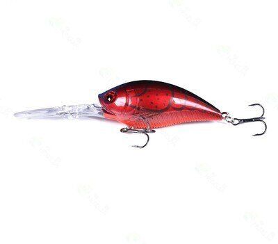 Deep Diver Crankbait (12'+) - Red Craw