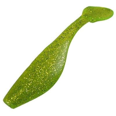 Swim Shad 4" - Chartreuse Gold Glitter