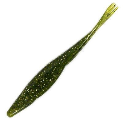 Triple Tail Jerk Shad - Watermelon Gold Flakes