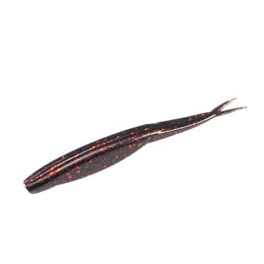Split Tail Jerk  - Black Red Flakes
